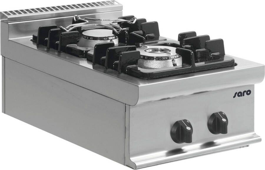 Saro Gasfornuis Tafel KUPG2BB 423-1000 Horeca & Professioneel