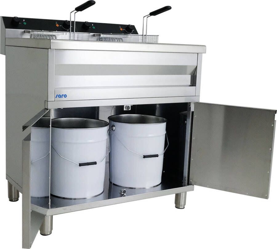 Saro GASTROLINE 12+12VS Dubbel 24 l Vrijstaand 1800 W Frituurpan Roestvrijstaal