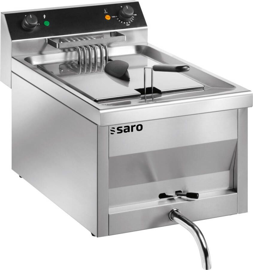 Saro GASTROLINE 9V Frituurpan 9 l 180 °C Enkel Roestvrijstaal Draaiknop