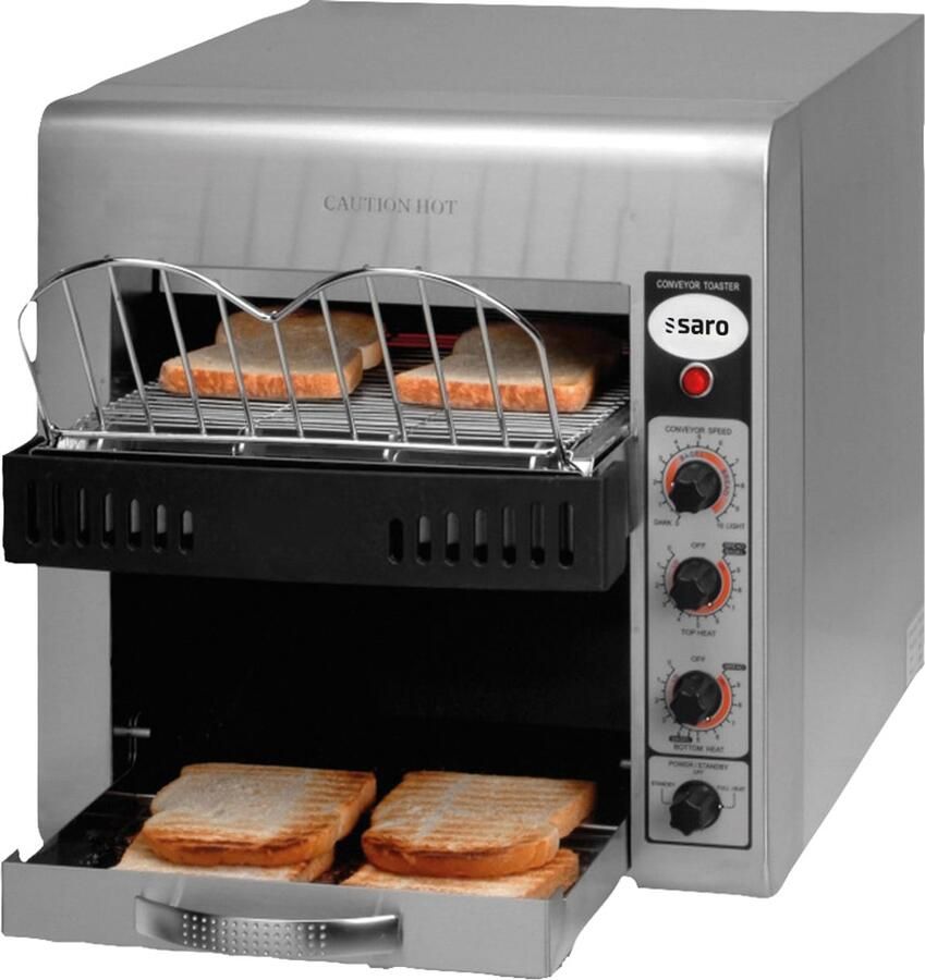 Saro doorloop toaster tot 360 toasts per uur uitgebreid instelbaar 2 jaar garantie professioneel model CHRISTIAN - Foto 1
