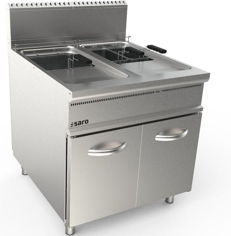 Saro Gasfriteuse 2 X 22 L Lq Model LQ FLG2V22 423-8305 Horeca & Professioneel Horeca & Professioneel