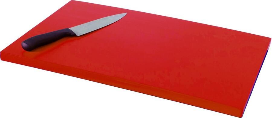 Saro Polyethyleen Snijbank met Antislip Voetjes Rood 387-1015