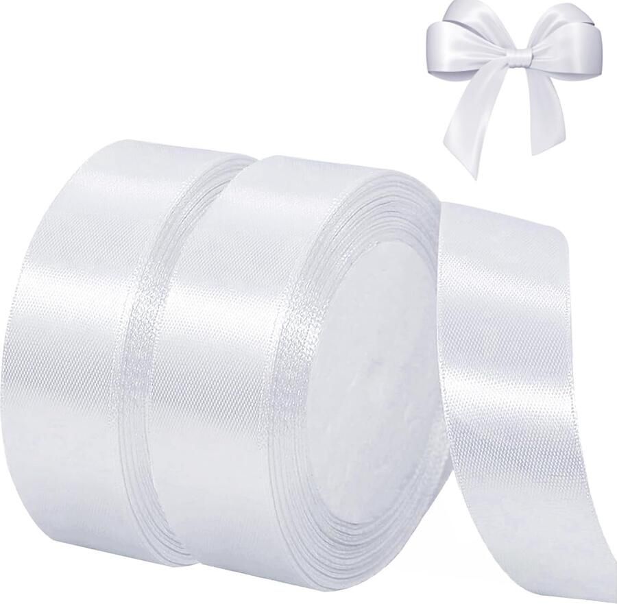Satijn lint 44 meter 20 mm breed voor cadeaus feesten en decoratie