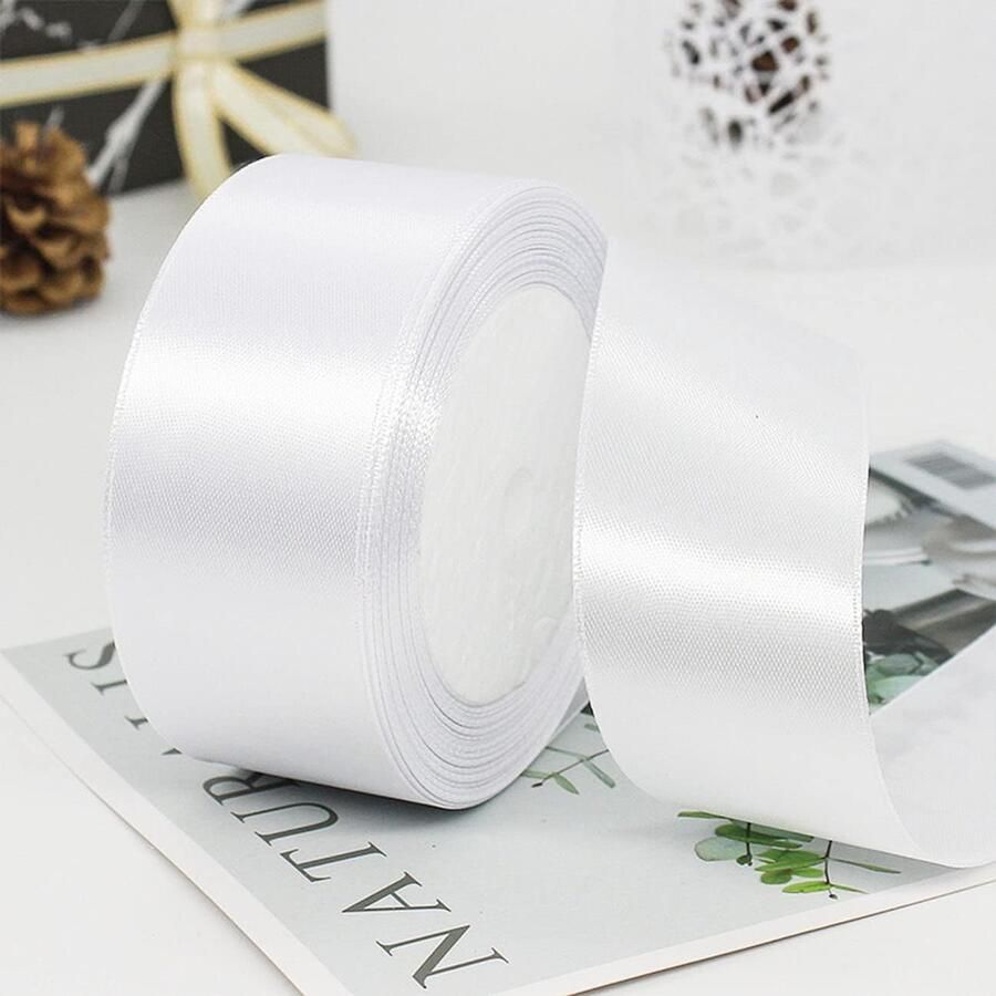 Satijnen lint 22 x 38 mm 2 rollen