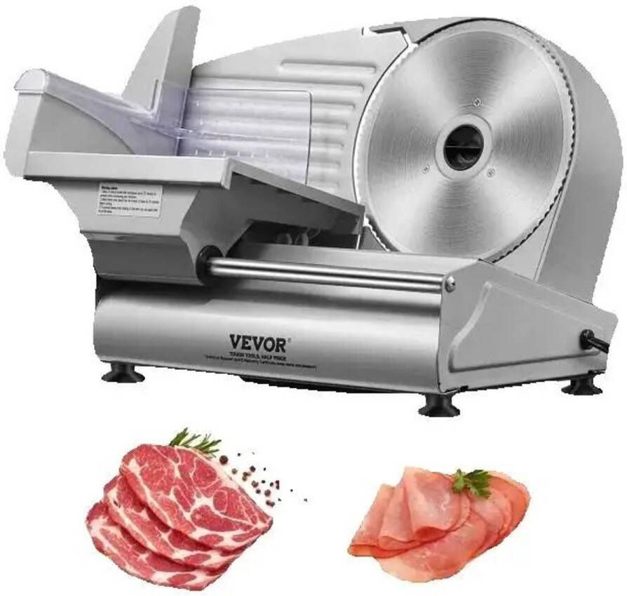 Sattire RVS Vleessnijmachine – Verstelbare Dikte – Allessnijder voor Brood Vlees & Thuisgebruik