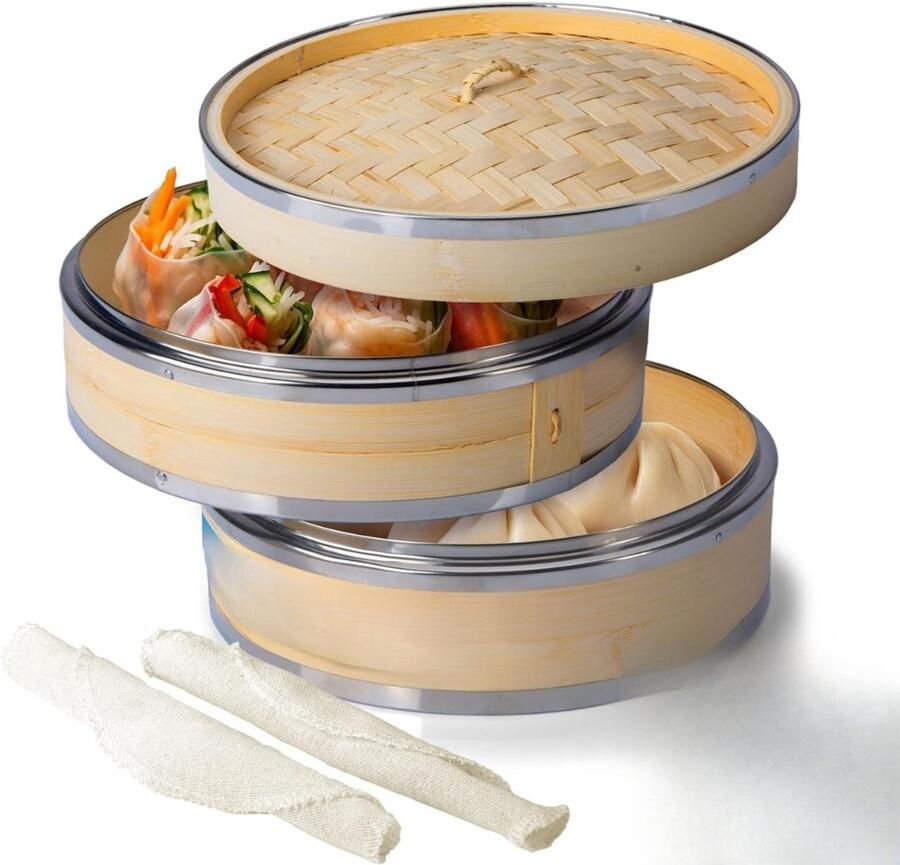 Mira Stoomkoker Stoomkokers Stoompan Bruin 24cm x 24cm x 16cm