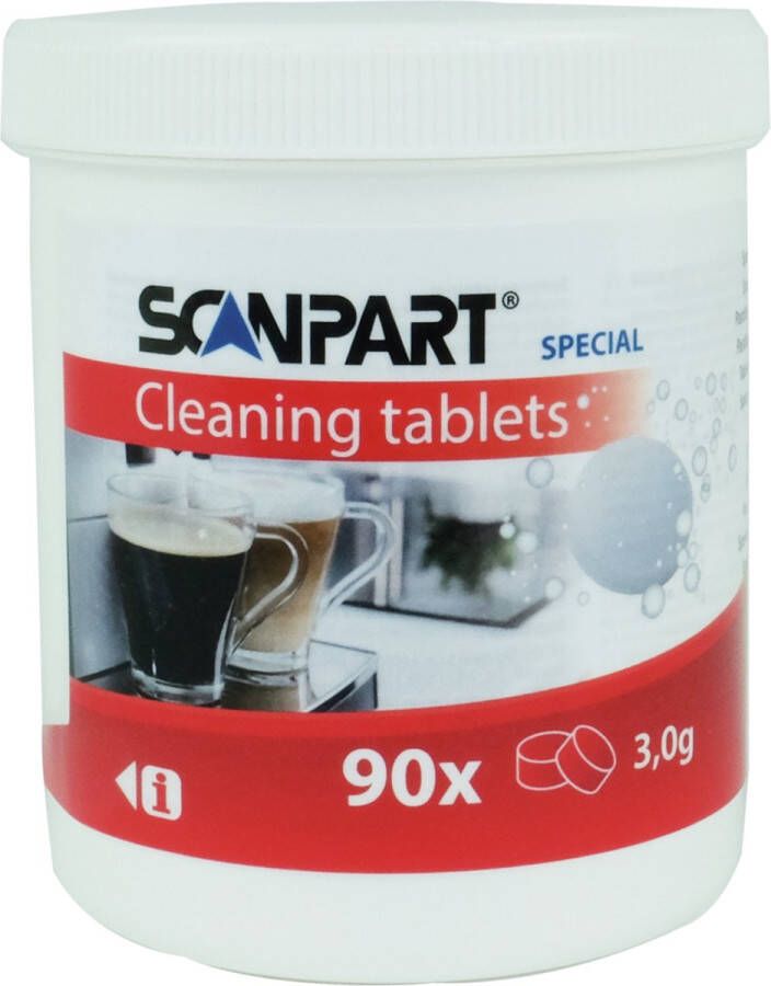 Scanpart reinigingstabletten voor koffiemachine Geschikt voor Bosch Gaggenau Gaggia Jura Miele Philips Saeco Siemens Universeel 90 stuks