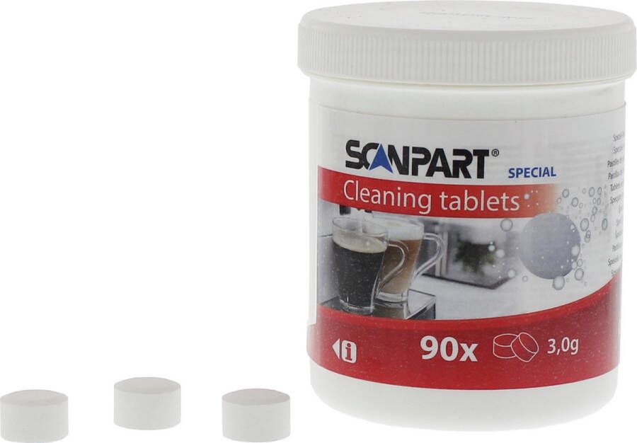 Scanpart reinigingstabletten voor koffiemachine Geschikt voor Bosch Gaggenau Gaggia Jura Miele Philips Saeco Siemens Universeel 90 stuks - Foto 2