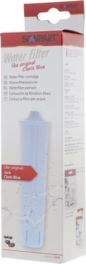Scanpart waterfilter voor koffiemachine Geschikt voor Jura ENA Impressa J en Impressa Z series Alternatief voor Jura Blue 1 stuk