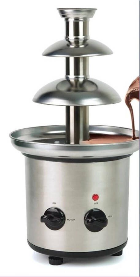 Sch Chocoladefontein Chocolade fontein Chocolade druppels Zilver ‎22cm x 22cm x 39cm