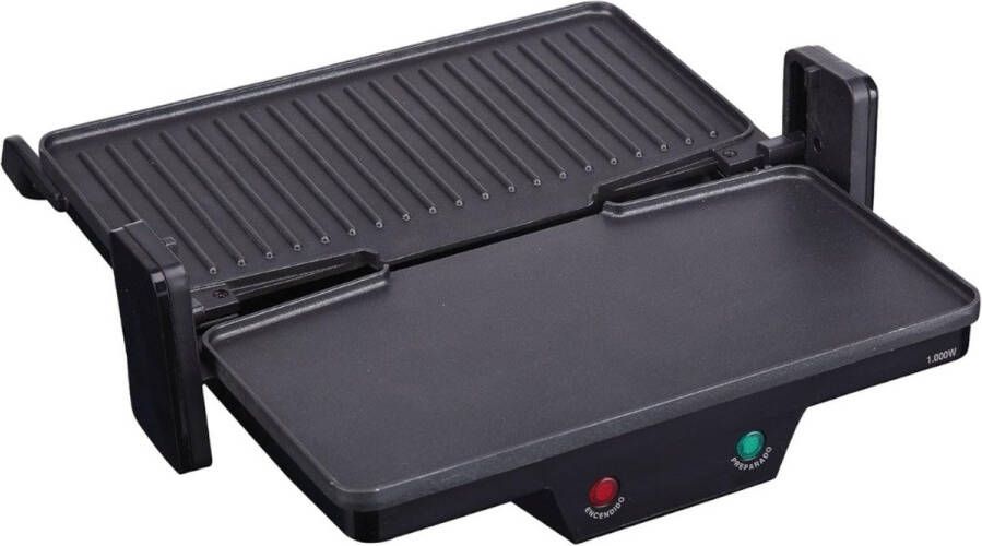 Sch Contactgrill met uitneembare platen Contactgrill Multi grill Zwart 14cm x 34cm x 25cm
