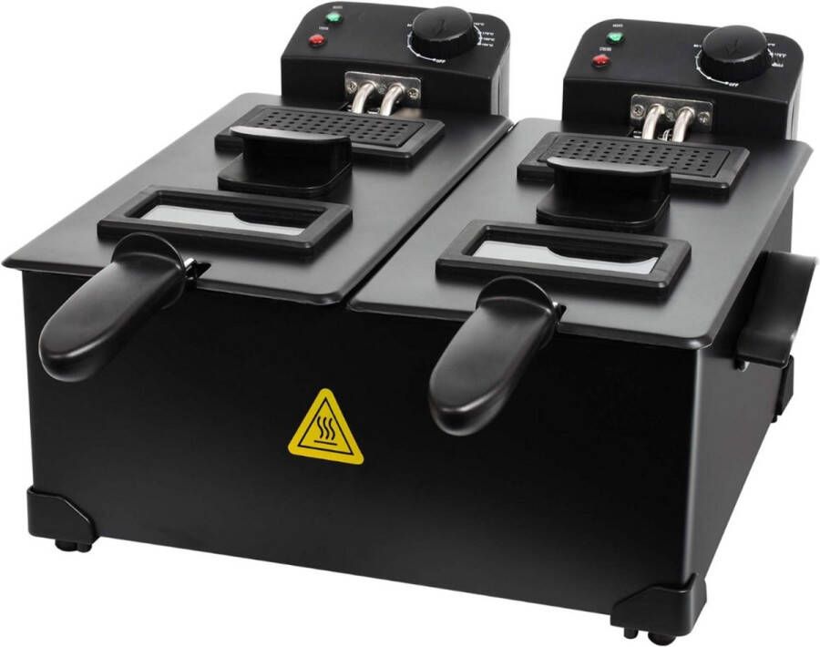 Sch Frituurpan 3 liter Frituurpan Zwart ‎41cm x 41cm x 23cm