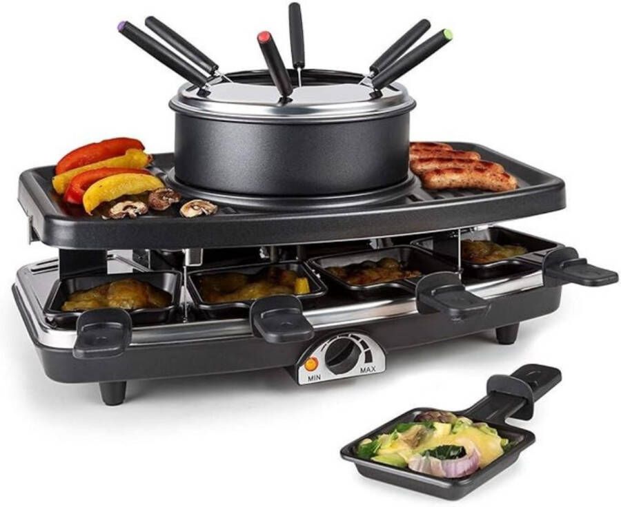 Sch Gourmetstel 8 personen Gourmetstellen Gourmet Zwart ‎40cm x 20cm x 38cm