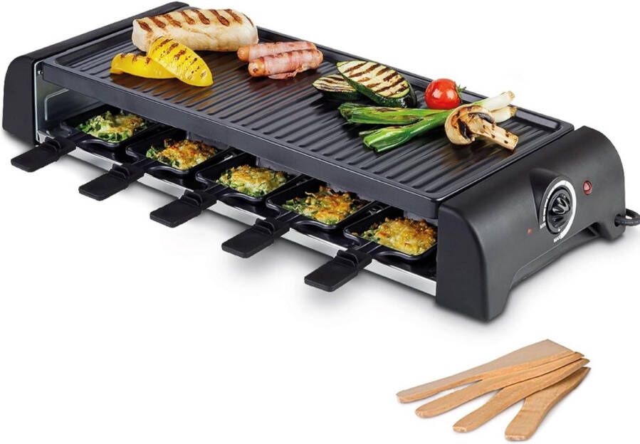 Sch Gourmetstel Gourmet Gourmetplaat Zwart ‎65cm x 25cm x 11cm