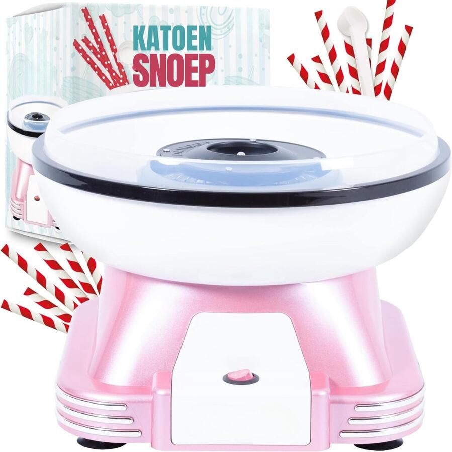 Sch Suikerspinmachines Roze 28cm x 28cm x 22cm