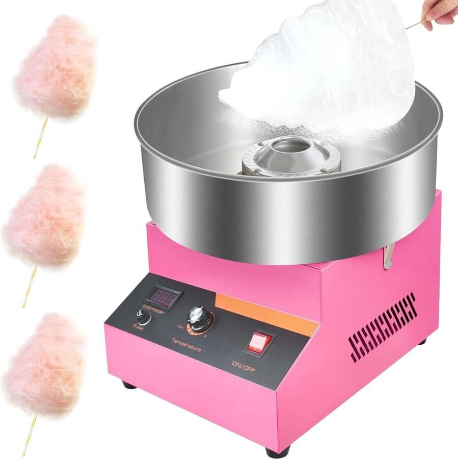 Sch Suikerspinmachines Roze 43cm x 43cm x 40cm