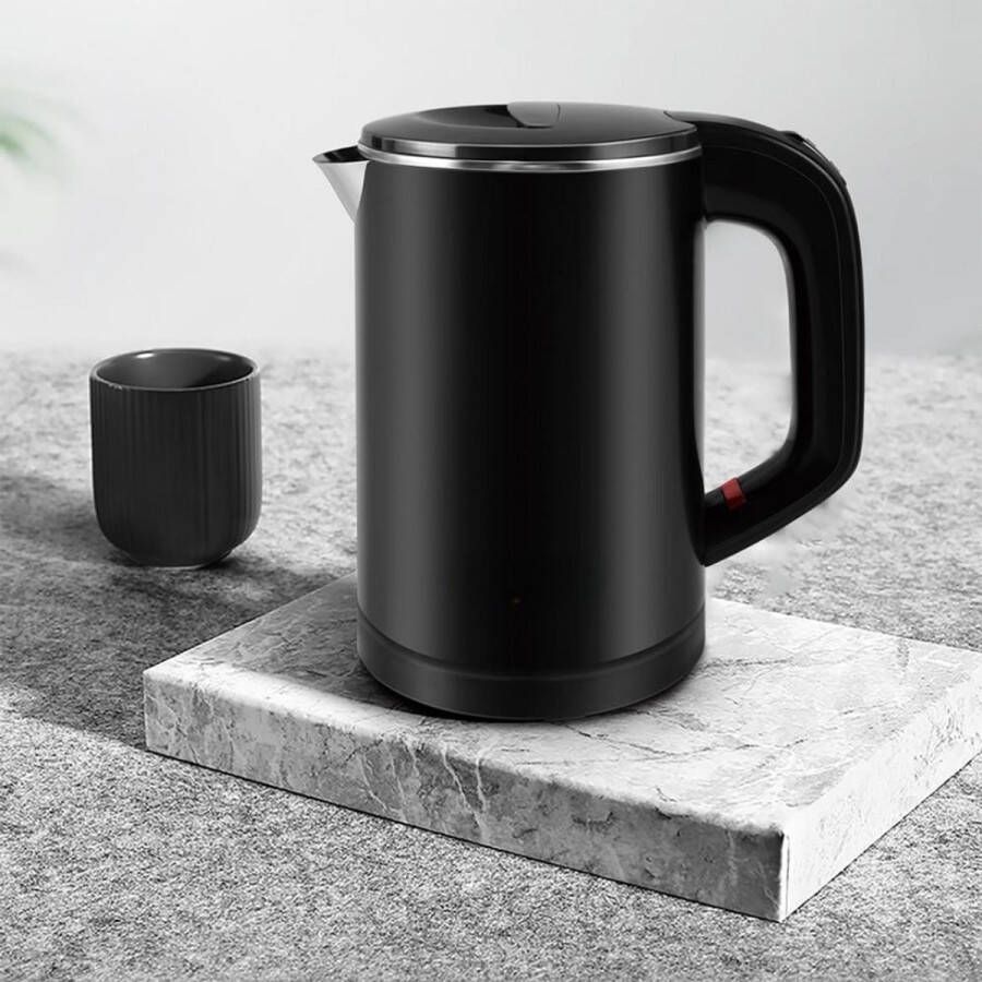 Sch Waterkoker camping Waterkoker klein Waterkoker reis Zwart 15cm x 10cm x 10cm