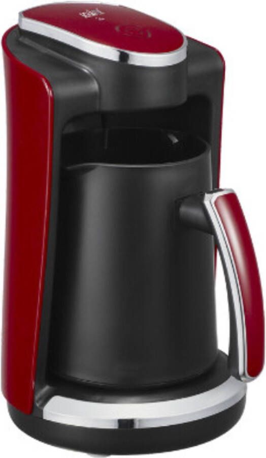 Schäfer Turkse elektrische koffiemachine cezve koffiezetapparaat 250 ml- Zwart Rood