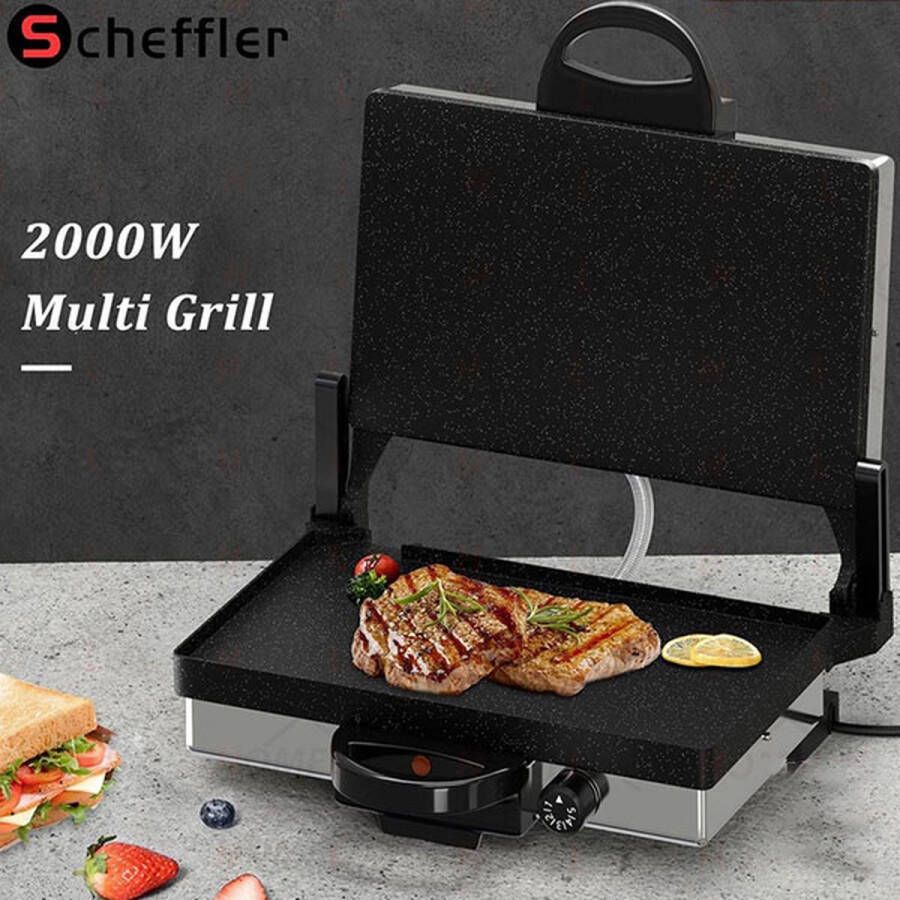 Scheffler Multi grill- contact grill lahmacun inclusief braadpan