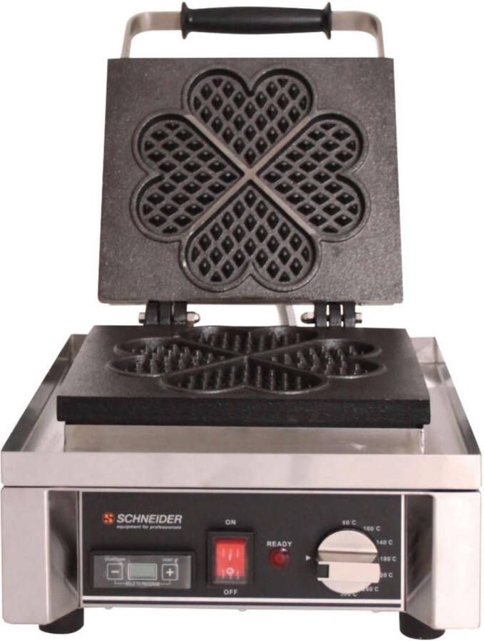 Schneider wafelbakapparaat met 4 hartvormen