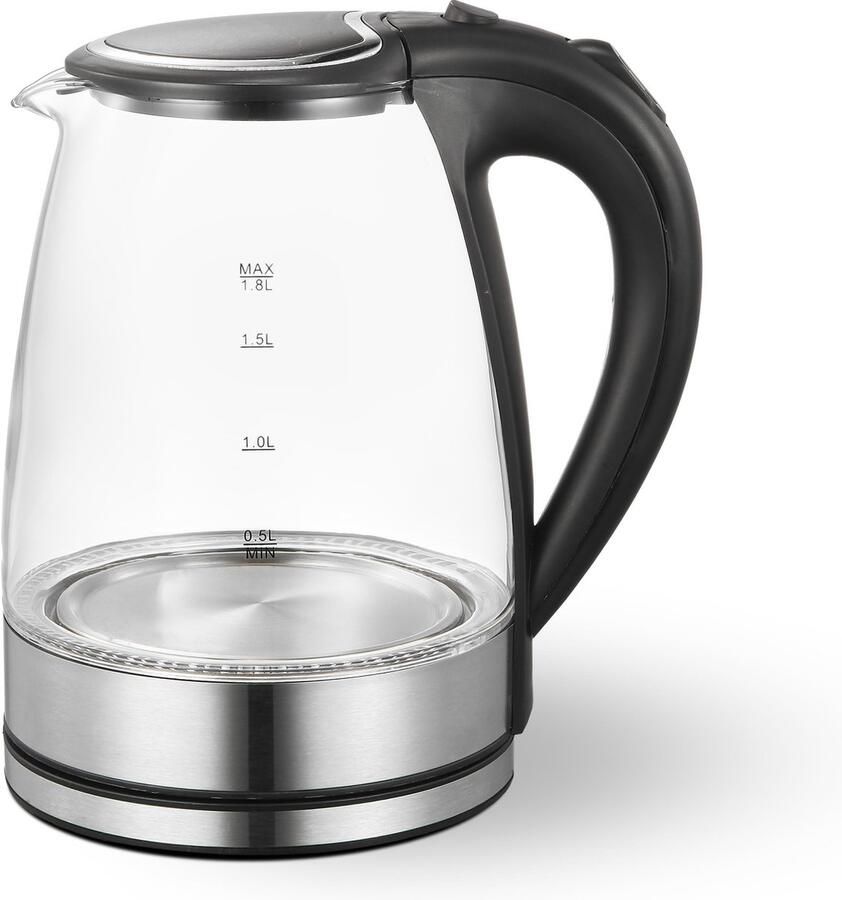 SEEGER Glazen Waterkoker Glas Elektrisch 1 8 Liter BPA-vrij met LED RVS DSWK30AT - Foto 2