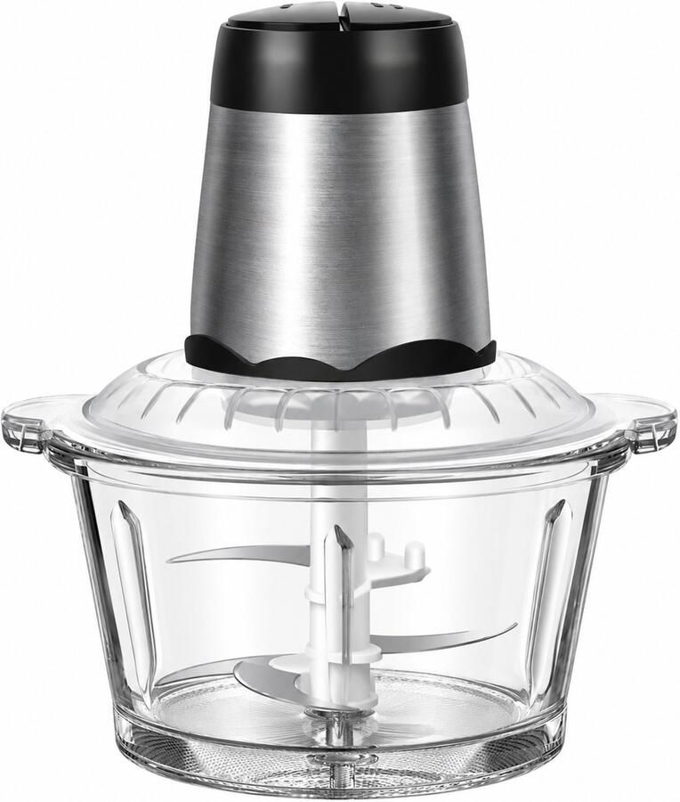 Sellino Voedselchopper Elektrische Hakmolen 2L Veelzijdig Keukengerei 300 W Moter 4 roestvrijestalen Messen 18 x 21 x 25 cm