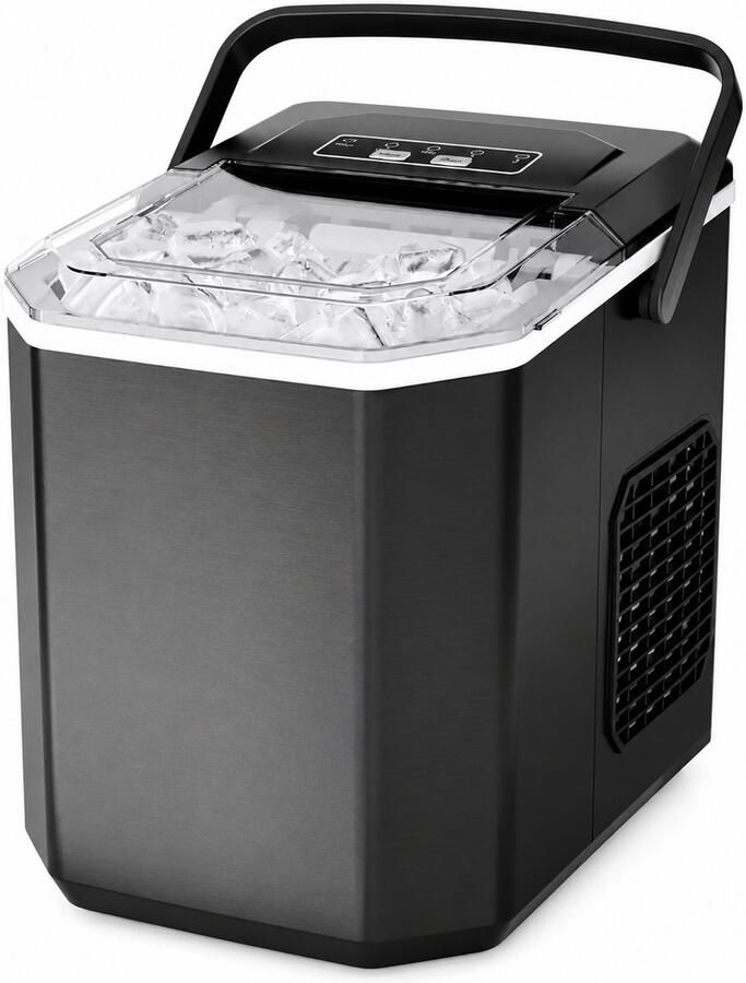 Sello! ijsblokjesmachine – ijsmaker – supersnel – draaggreep – verschillende ijsformaten – energiezuinig zelfreinigend