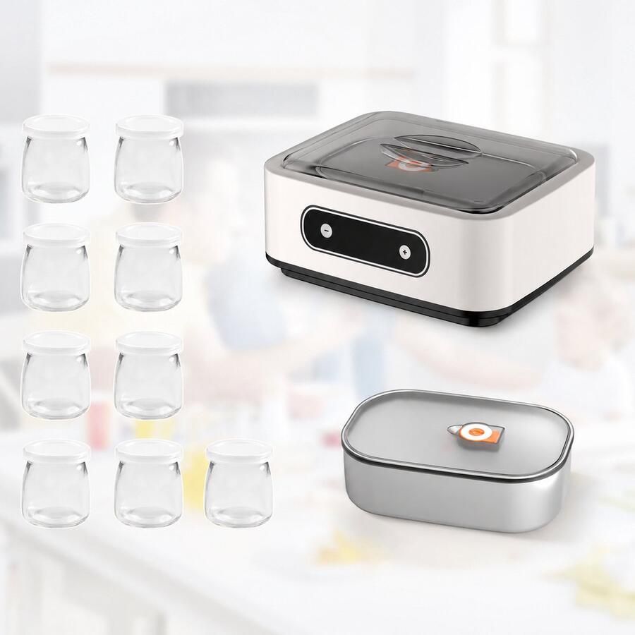 Sello! yoghurtmaker – probiotica – verbeterde darmgezondheid – nauwkeurige temperatuurregeling – timerfunctie – led-display – wit