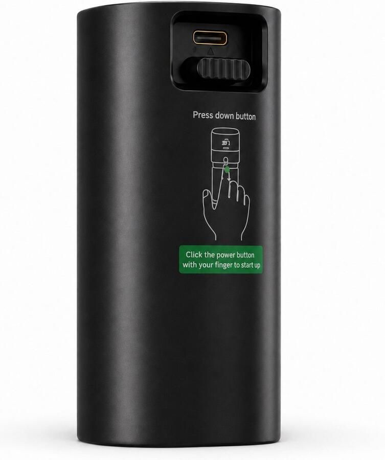 Seltrix Reserve Accu 7500 mAh Uitsluitend Geschikt voor de Draagbare Koffiemachine Verwisselbare Batterij Oplaadbaar via USB-C Extra Accu voor Onderweg Zwart