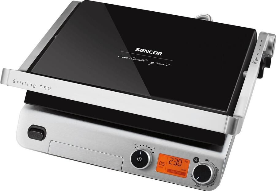 Sencor SBG 6650BK Contactgrill Zwart Zilver