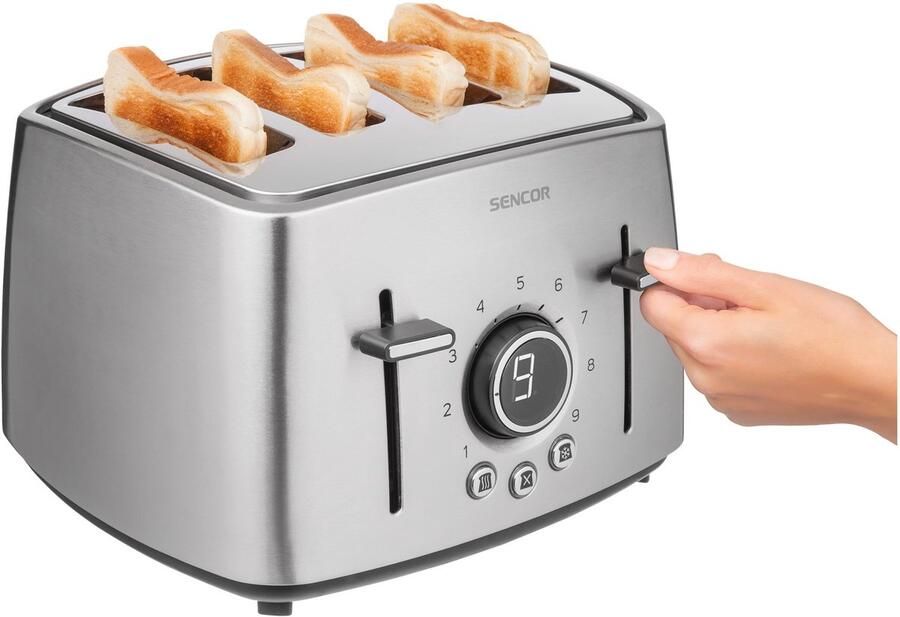 Sencor STS 5070SS Broodrooster Zilver