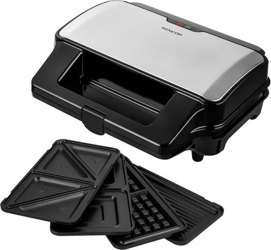 Sencor SSM 9940SS tosti-apparaat zilver zwart