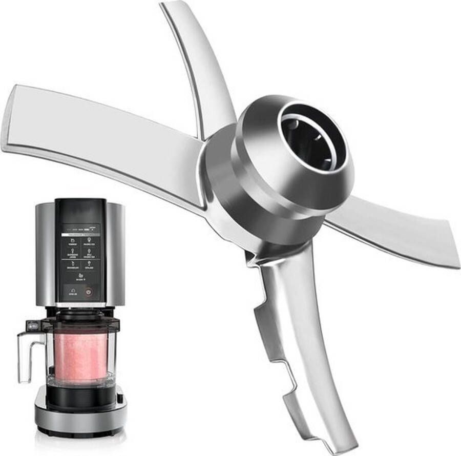 IJsme-messen voor Ninja Creami NC300-serie reserve-accessoires roestvrij staal compatibel met NC299AMZ NC301 CN305A CN301CO ijsmachine accessoires