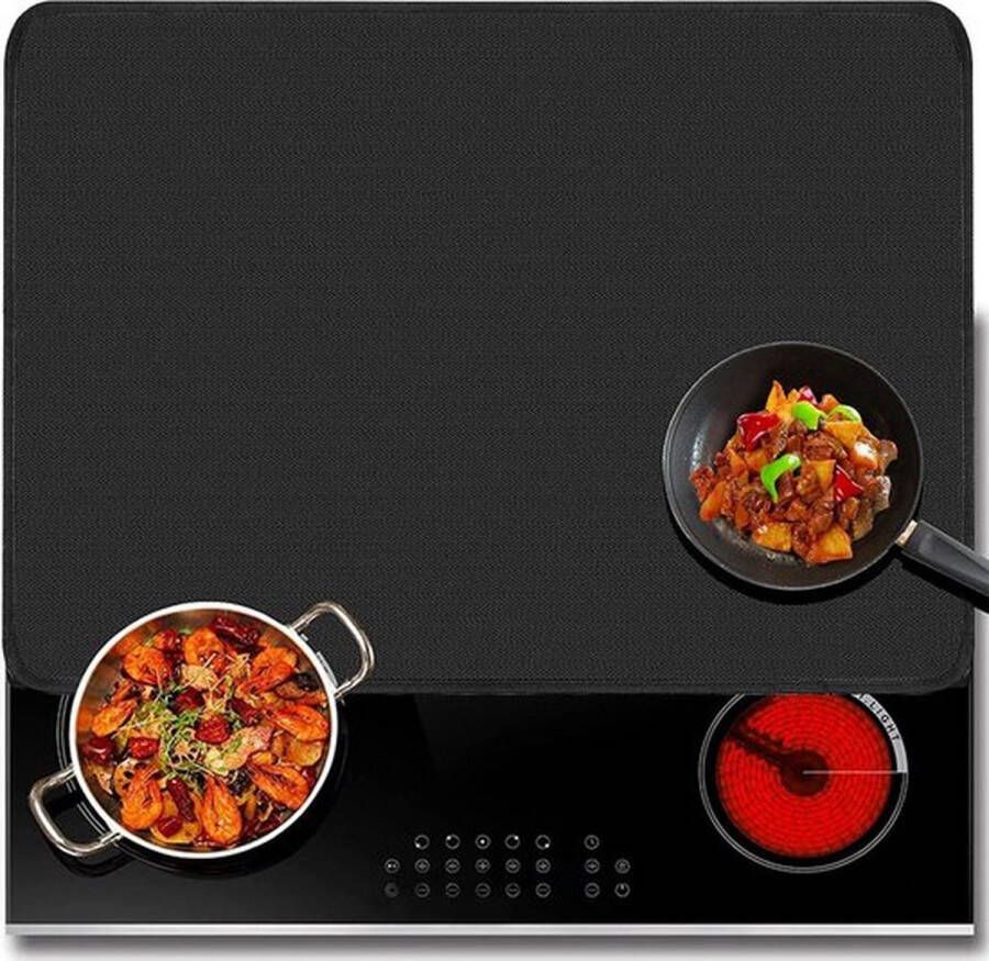 Senza Marchio Keramische kookafdekking 52 x 78 cm inductiebeschermingsmat kookmat voor inductiekookplaat ovenmat kookplaat braadmat