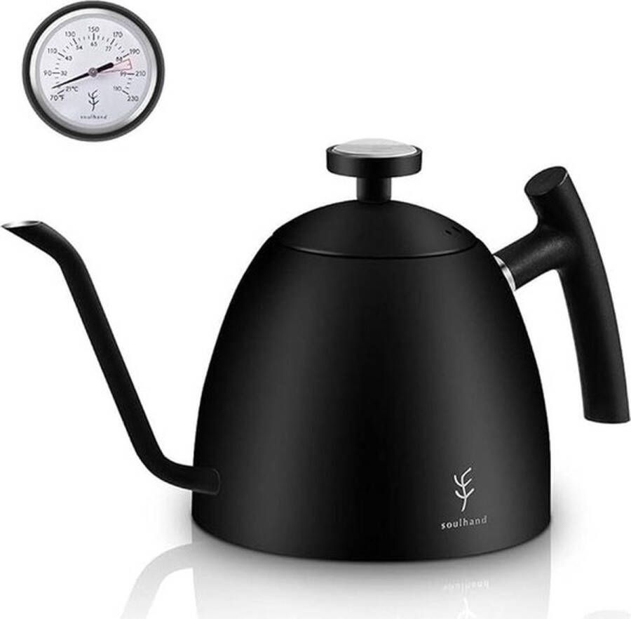 Senza Marchio Koffie Waterkoker 1500 ml Koffie Thee Pot Non-Stick Food Grade Roestvrij Zwanenhals Druppel Waterkoker Zwaan Hals Dunne Mond Geïsoleerde Handvat