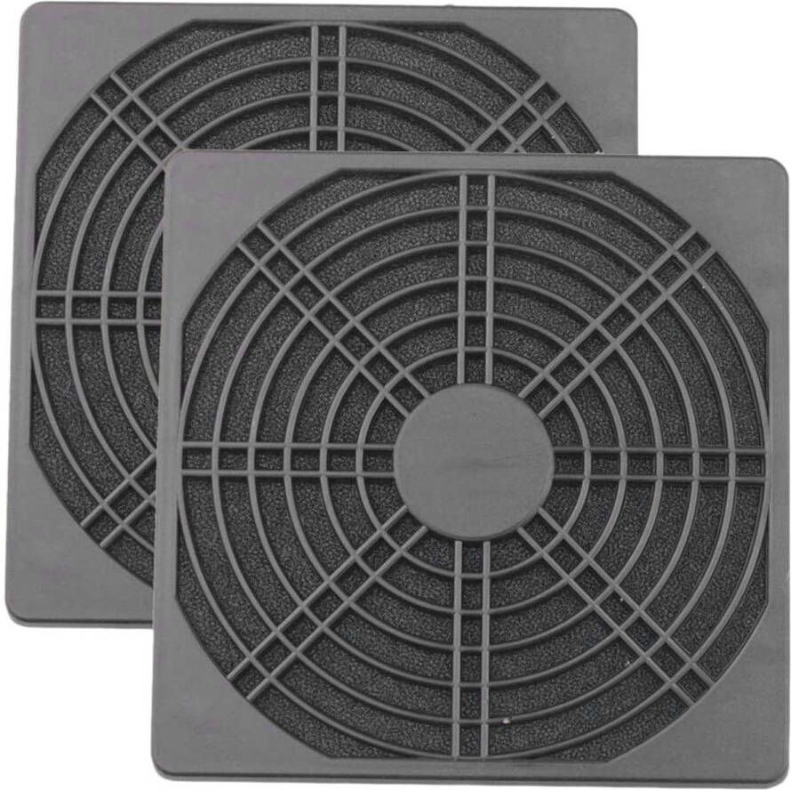 Senza Marchio Osmond 2 stuks stofbescherming Blower Guard ABS computerventilator grill ventilator 120 mm filter fan afdekking zeefmazen gereedschap