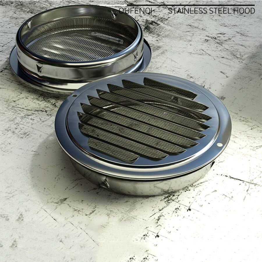 Senza Marchio Praktische Tool Ventilatie Outlet Cap 304 roestvrij stalen kap afzuigkap luchtuitlaat buitenwand uitlaatpijp ventilatie mesh cover winddichte afzuigkap uitlaatpoort