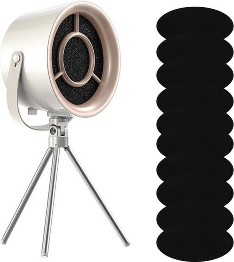 Senza Marchio Tafel-afzuigkap draagbaar mini-desktop anti-vingerafdruk statiefmodel katoenen vetpomp actieve koolfilter