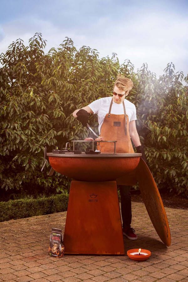 Senza Marchio White Fire 3165116 deksel voor grill