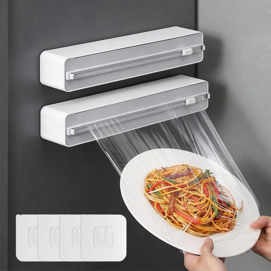 Set van 2 Magnetische Vershoudfoliedispensers met Snijder