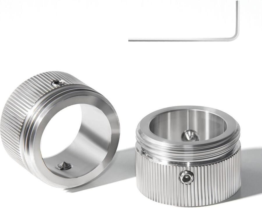 Set van 2 Roestvrijstalen Radiatorventiel Adapters