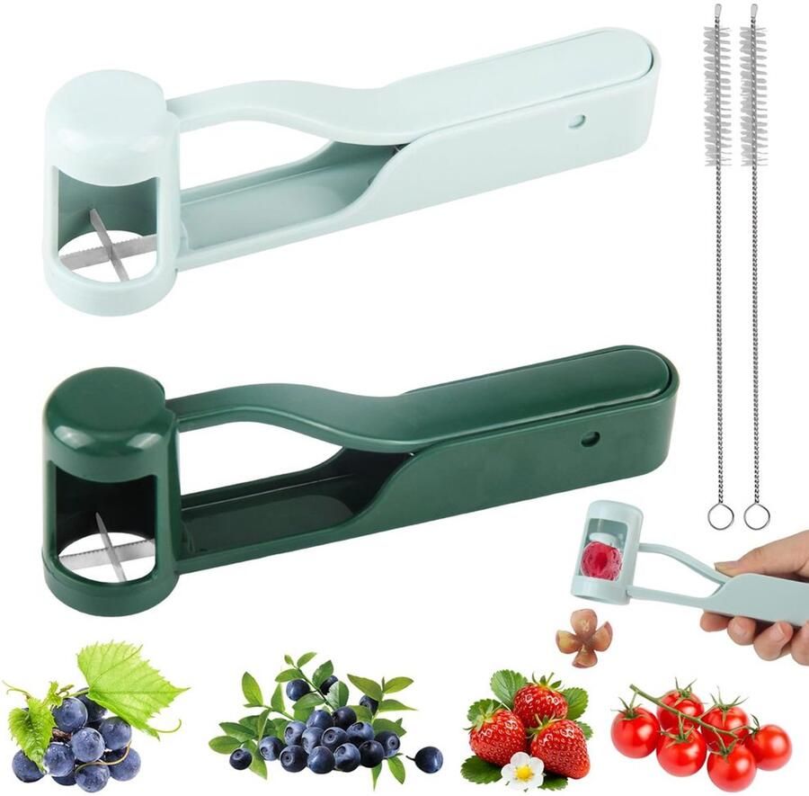 Set van 4 Snijhulpen voor Groenten en Fruit