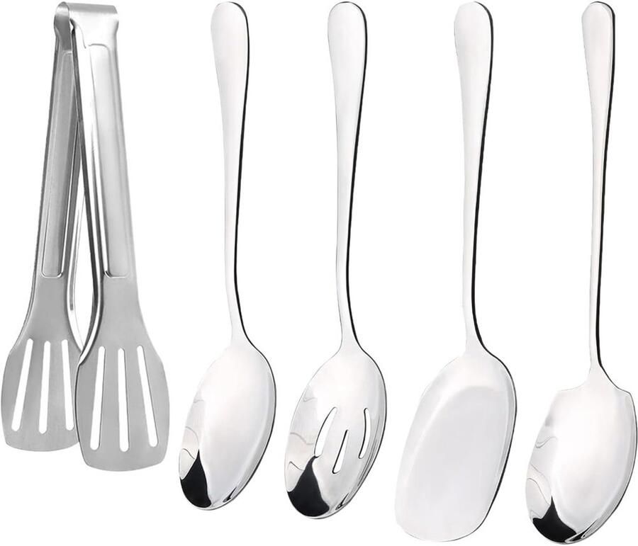 Set van 5 Roestvrijstalen Servelepels voor Buffet