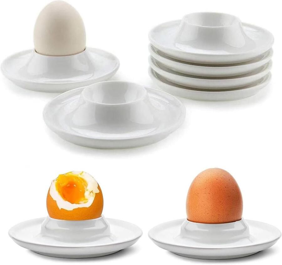 Set van 6 Eierdoppen van Plastic Magnetron- en Vaatwasserbestendig