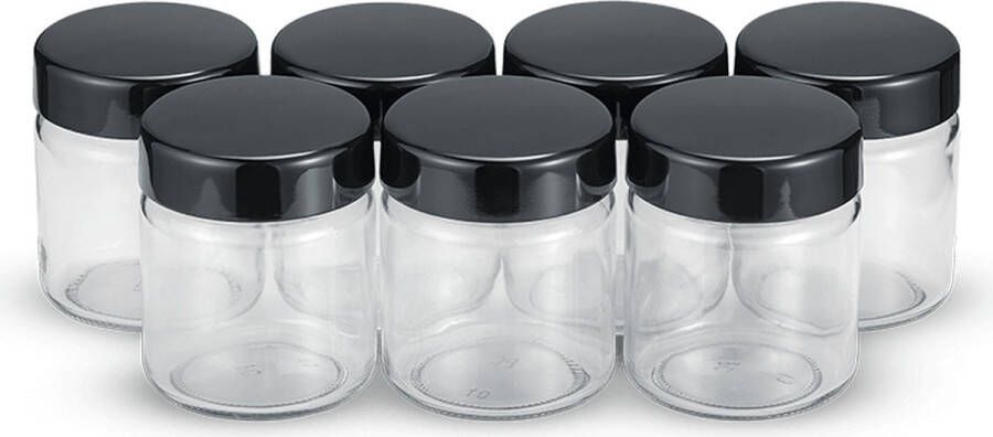 Severin 3514 Reserve portieglazen 7 stuks a 150ml Zwart