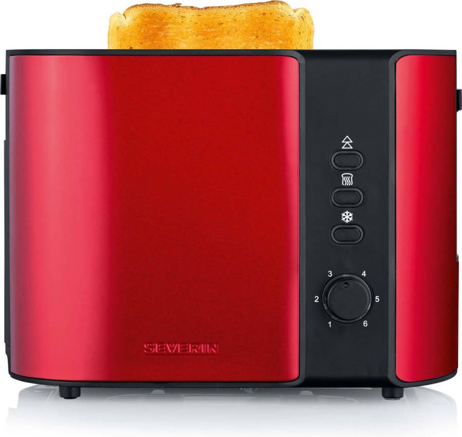 Severin AT 2217 broodrooster 2 sneden Rood (metallic) 800 Watt - Foto 2