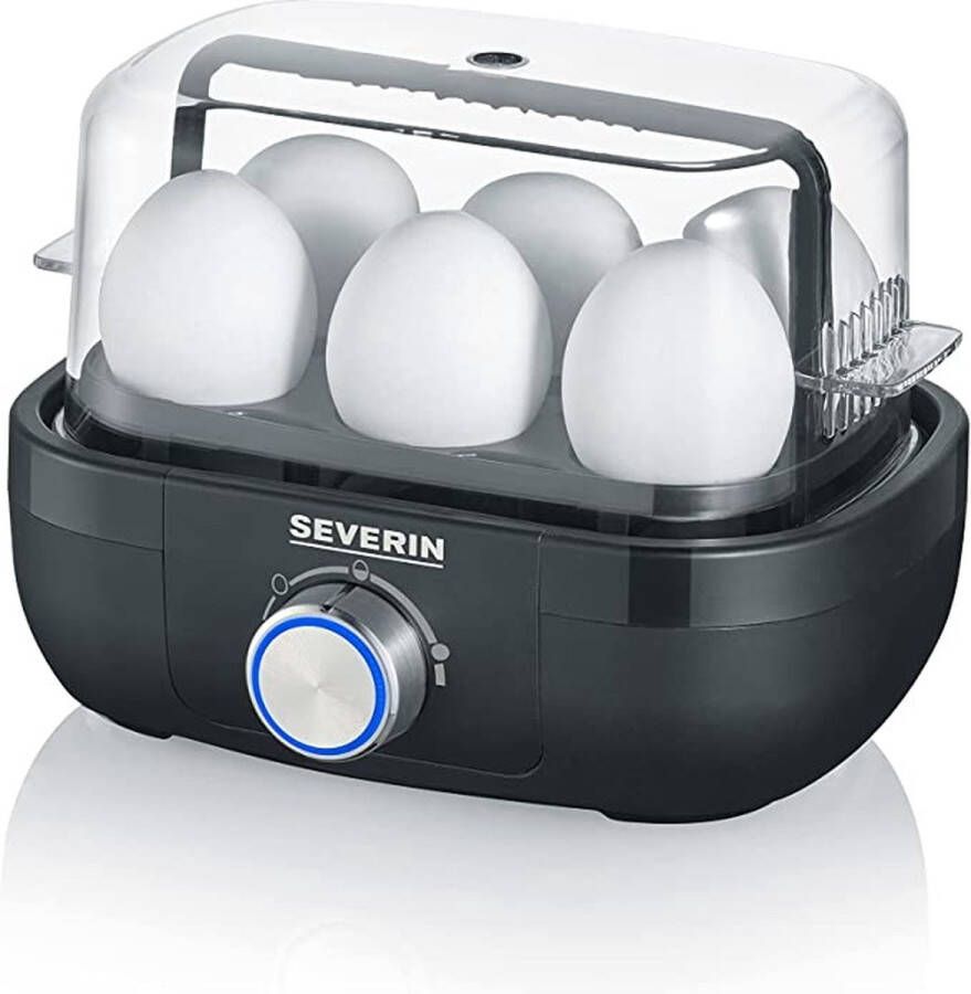 Severin EK 3166 Eierkoker Electrisch 6 eieren matt zwart - Foto 1