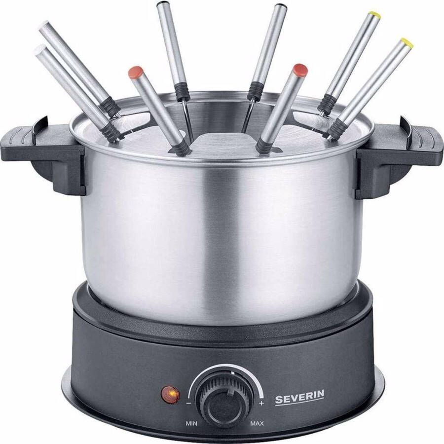 Severin FO 2470- Voor elk type fondue 8 personen Vaatwasbestendige RVS pan en onderdelen Extra lang snoer - Foto 2