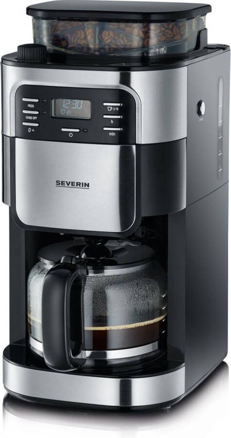 Severin Koffiezetapparaat met bonenmaler KA 4810 1 l Maalgraad en koffiehoeveelheid individueel instelbaar