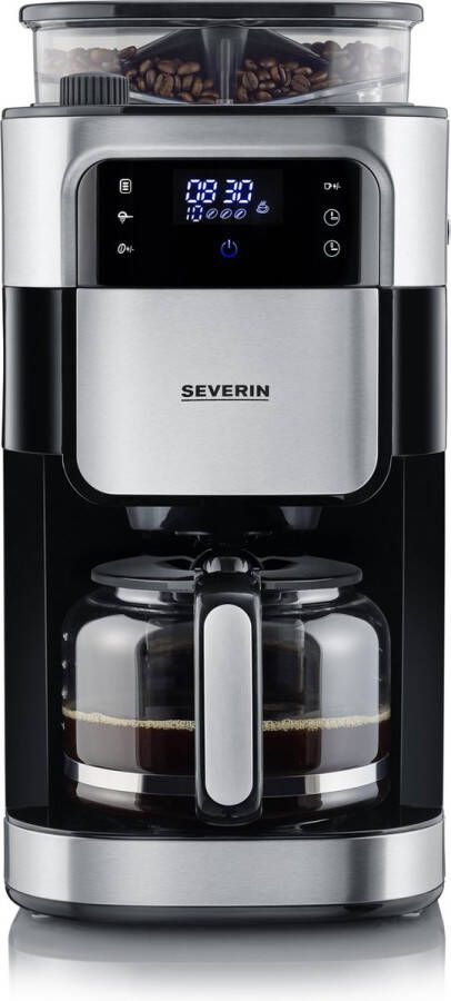 Severin Koffiezetapparaat met maalwerk KA 4813 1 25 l Maalgrofheid en koffiehoeveelheid instelbaar warmhouden: tot 60 min. timer